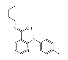 N-butyl-2-(4-methylanilino)pyridine-3-carboxamide结构式