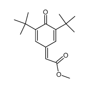 2,6-di-t-butyl-7-methoxycarboxy-quinone methide Structure