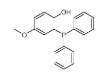 2-diphenylphosphanyl-4-methoxyphenol Structure