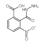 2-(hydrazinecarbonyl)-3-nitro-benzoic acid结构式