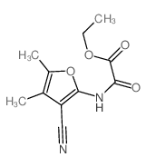 Acetic acid,2-[(3-cyano-4,5-dimethyl-2-furanyl)amino]-2-oxo-, ethyl ester structure