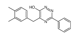 5-[(3,4-dimethylphenyl)methyl]-3-phenyl-1H-1,2,4-triazin-6-one Structure