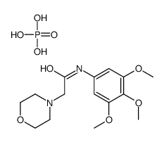 2-morpholin-4-yl-N-(3,4,5-trimethoxyphenyl)acetamide,phosphoric acid Structure