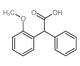 Benzeneacetic acid,2-methoxy-a-phenyl- Structure
