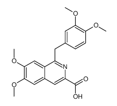 6,7-dimethoxy-1-veratryl-isoquinoline-3-carboxylic acid结构式