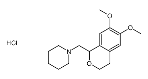 1-[(6,7-dimethoxy-3,4-dihydro-1H-isochromen-1-yl)methyl]piperidine,hydrochloride Structure