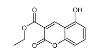 ethyl 5-hydroxy-2-oxochromene-3-carboxylate结构式