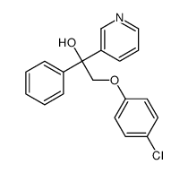 2-(4-CHLOROPHENOXY)-1-PHENYL-1-(3-PYRIDINYL)ETHANOL结构式