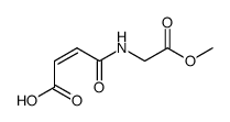 (Z)-N-(3-carboxy-1-oxo-2-propenyl)-glycine methyl ester Structure