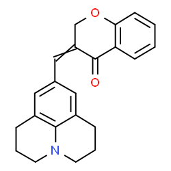 2,3-Dihydro-3-[[(2,3,6,7-tetrahydro-1H,5H-benzo[ij]quinolizin)-9-yl]methylene]-4H-1-benzopyran-4-one Structure