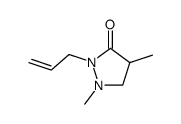 3-Pyrazolidinone,1,4-dimethyl-3-(2-propenyl)- (9CI) Structure