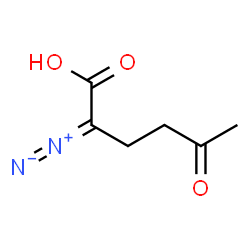 Hexanoic acid,2-diazo-5-oxo- Structure