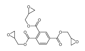 tris(oxiranylmethyl) benzene-1,2,4-tricarboxylate structure