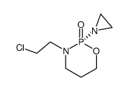 (S)-(-)-2-aziridino-3-(2-chloroethyl)tetrahydro-2H-1,3,2-oxazaphosphorin 2-oxide结构式
