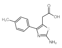 (2-AMINO-4-P-TOLYL-THIAZOL-5-YL)-ACETIC ACID Structure