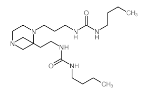 3-butyl-1-[3-[4-[3-(butylcarbamoylamino)propyl]piperazin-1-yl]propyl]urea structure