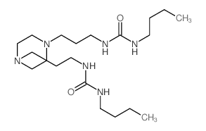 3-butyl-1-[3-[4-[3-(butylcarbamoylamino)propyl]piperazin-1-yl]propyl]urea Structure