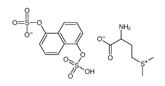 (3-amino-3-carboxypropyl)-dimethylsulfanium,(5-sulfonatooxynaphthalen-1-yl) sulfate结构式