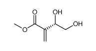 (+)-Methyl β,γ-dihydroxy-α-methylenebutyrate Structure