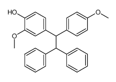 2-methoxy-4-(1-(4-methoxyphenyl)-2,2-diphenylethyl)phenol Structure