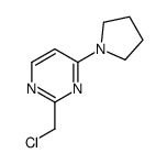 2-(chloromethyl)-4-(pyrrolidin-1-yl)pyrimidine structure