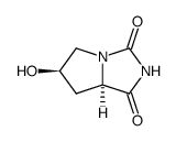 1H-Pyrrolo[1,2-c]imidazole-1,3(2H)-dione,tetrahydro-6-hydroxy-,(6R-trans)-(9CI) structure