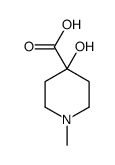 4-Piperidinecarboxylic acid, 4-hydroxy-1-methyl- (9CI) structure