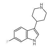 6-Fluoro-3-(piperidin-4-yl)-1H-indole structure