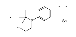 tert-butyl-phenyl-(3-trimethylstannylpropyl)phosphane Structure