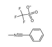 N-methylbenzonitrilium trifluoromethanesulphonate结构式