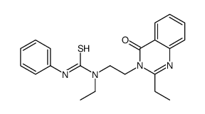 1-ethyl-1-[2-(2-ethyl-4-oxoquinazolin-3-yl)ethyl]-3-phenylthiourea结构式