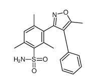 Benzenesulfonamide,2,4,6-trimethyl-3-(5-methyl-4-phenyl-3-isoxazolyl)- structure