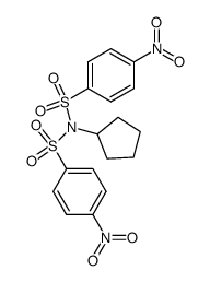 N-cyclopentyl-4-nitro-N-((4-nitrophenyl)sulfonyl)benzenesulfonamide Structure