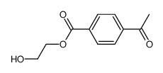 4-Acetyl-benzoic acid 2-hydroxy-ethyl ester Structure