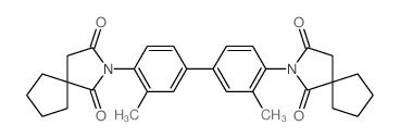 8-[4-[4-(7,9-dioxo-8-azaspiro[4.4]non-8-yl)-3-methyl-phenyl]-2-methyl-phenyl]-8-azaspiro[4.4]nonane-7,9-dione结构式