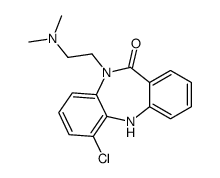 1-chloro-5-[2-(dimethylamino)ethyl]-11H-benzo[b][1,4]benzodiazepin-6-one结构式