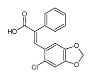 trans-2-Chloro-4,5-methylenedioxy-α-phenylcinnamic acid Structure