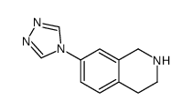 7-(4H-1,2,4-噻唑-4-基)-1,2,3,4-四氢异喹啉结构式