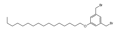 1,3-bis(bromomethyl)-5-hexadecoxybenzene结构式