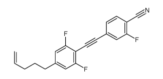 4-[2-(2,6-difluoro-4-pent-4-enylphenyl)ethynyl]-2-fluorobenzonitrile结构式