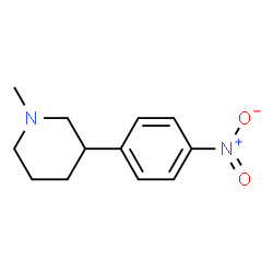 Piperidine, 1-methyl-3-(p-nitrophenyl)- (8CI)结构式