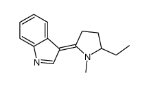 3H-Indole,3-(5-ethyl-1-methyl-2-pyrrolidinylidene)-(8CI)结构式