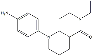 1-(4-aminophenyl)-N,N-diethyl-3-piperidinecarboxamide Structure