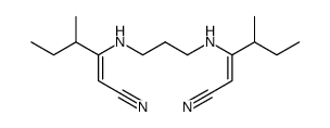 4,8-diaza-3,9-di(1-methylpropyl)undeca-2,9-diene-1,11-dinitrile结构式