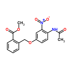 Methyl 2-[(4-acetamido-3-nitrophenoxy)methyl]benzoate结构式