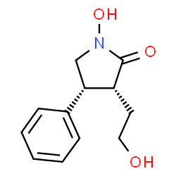 2-Pyrrolidinone, 1-hydroxy-3-(2-hydroxyethyl)-4-phenyl-, (3R,4R)-rel- (9CI) structure