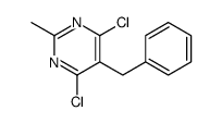 5-benzyl-4,6-dichloro-2-methylpyrimidine Structure