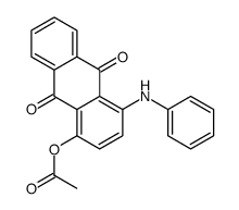(4-anilino-9,10-dioxoanthracen-1-yl) acetate Structure