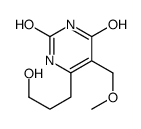 6-(3-hydroxypropyl)-5-(methoxymethyl)-1H-pyrimidine-2,4-dione结构式