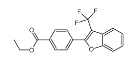 ethyl 4-[3-(trifluoromethyl)-1-benzofuran-2-yl]benzoate结构式